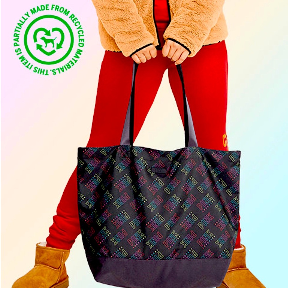 VS Rainbow Font PINK TOTE Bag